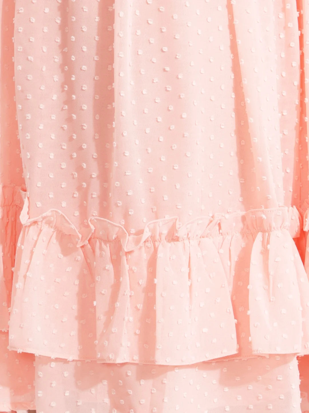 Girls georgette dobby dress