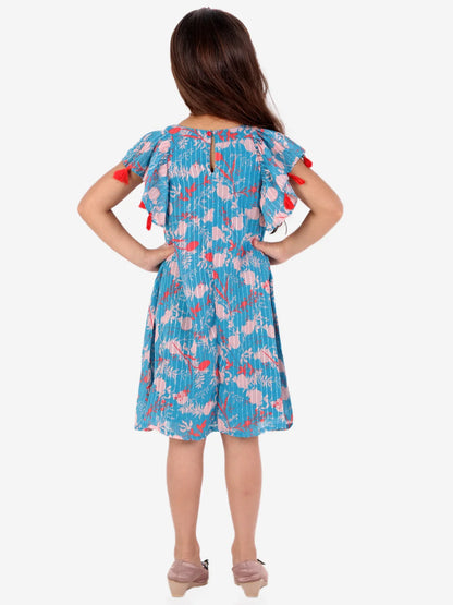 Girls printed Semi formal Georgette dress